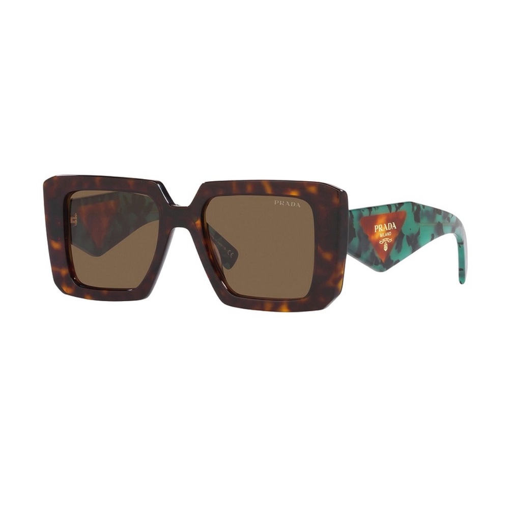 Prada Square Sunglasses in tortoise